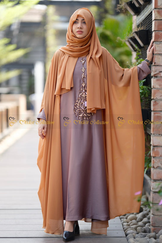 Cleopatra two pc Shrug Abaya set