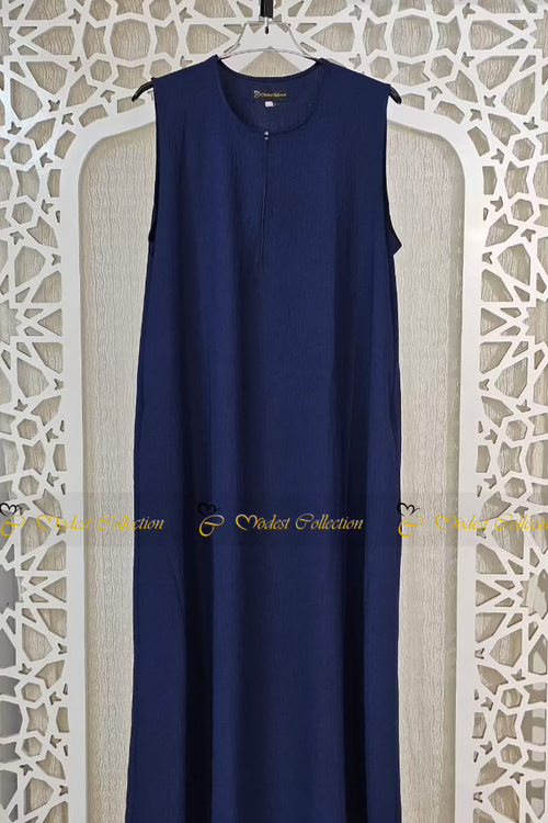 A-line sleeveless inner Navy