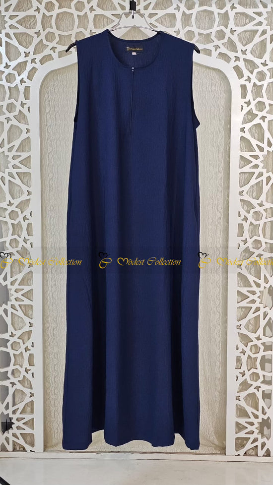 A-line sleeveless inner Navy