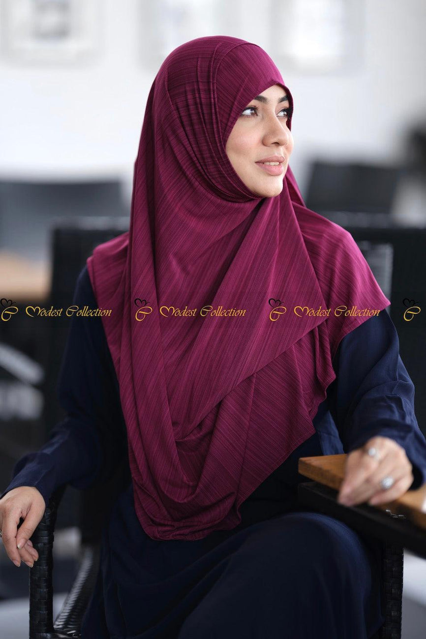 Instant hijab Fuschia