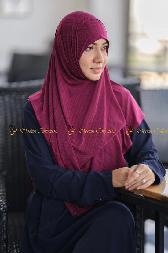 Instant hijab Fuschia