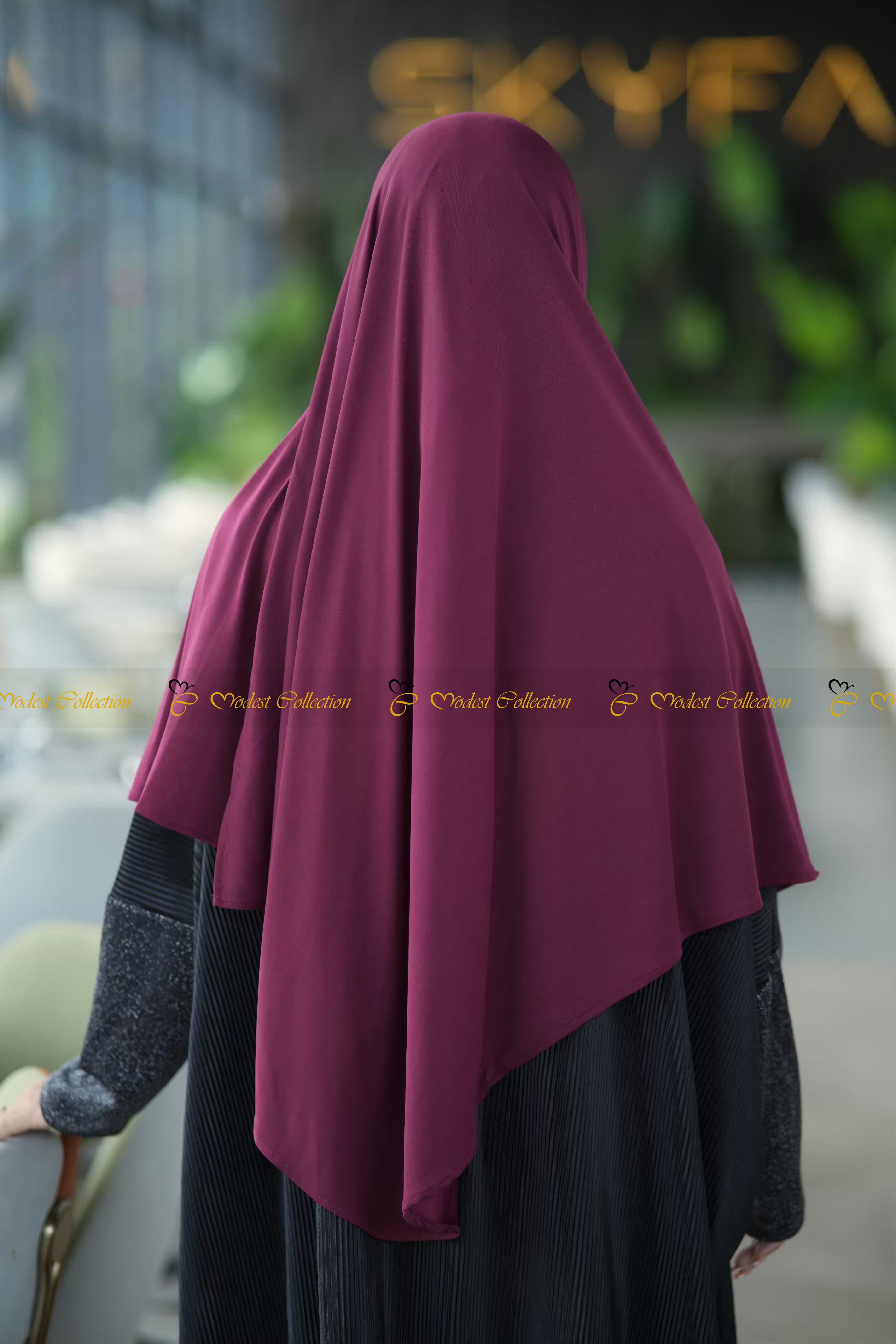 Instant Hijab Maroon