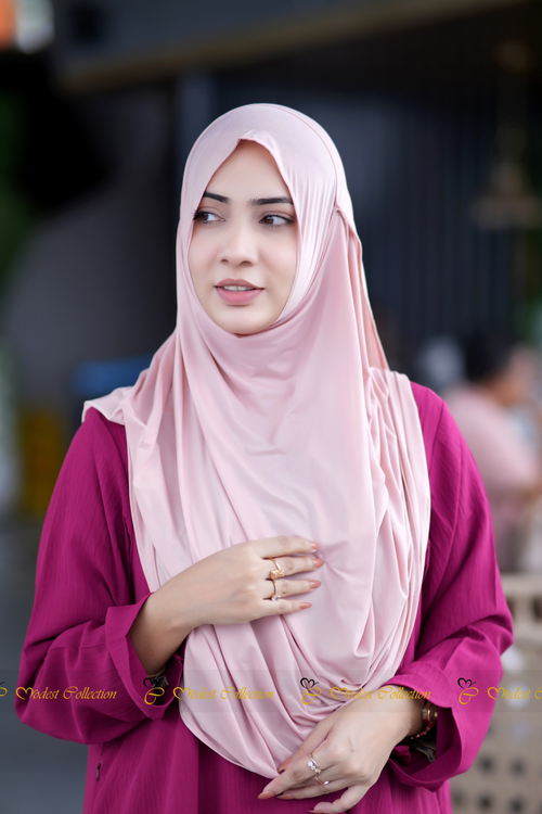 Instant Hijab Peach