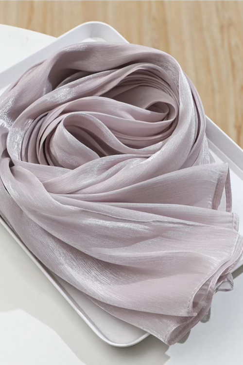 Jimmy Choo Organza Hijab Beige
