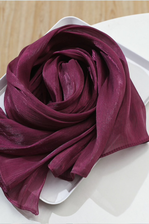 Jimmy Choo Organza Hijab Fuschia