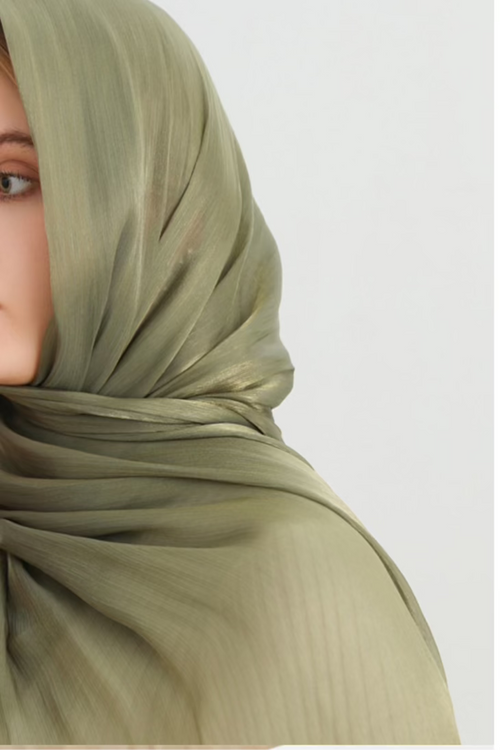 Jimmy Choo Organza Hijab Jade