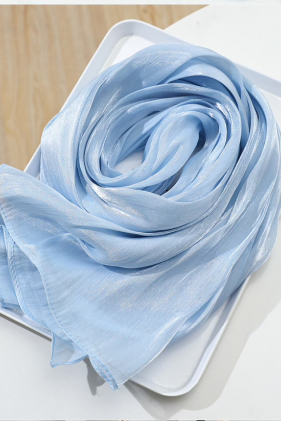 Jimmy Choo Organza Hijab Sky