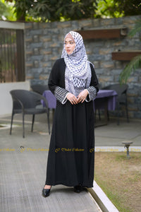 Keffiyeh Abaya Black