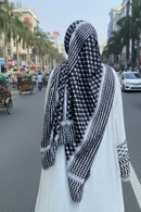 Keffiyyeh Hijab Black