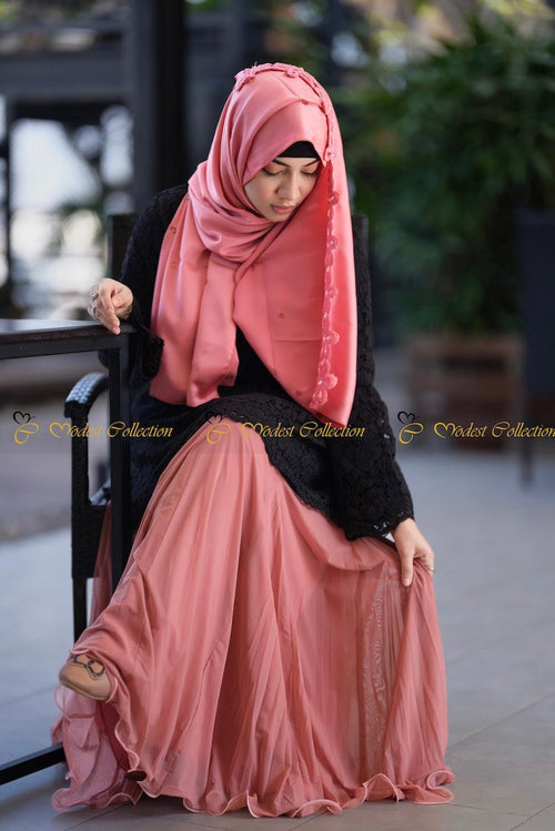Laced top skirt set - Modest Collection