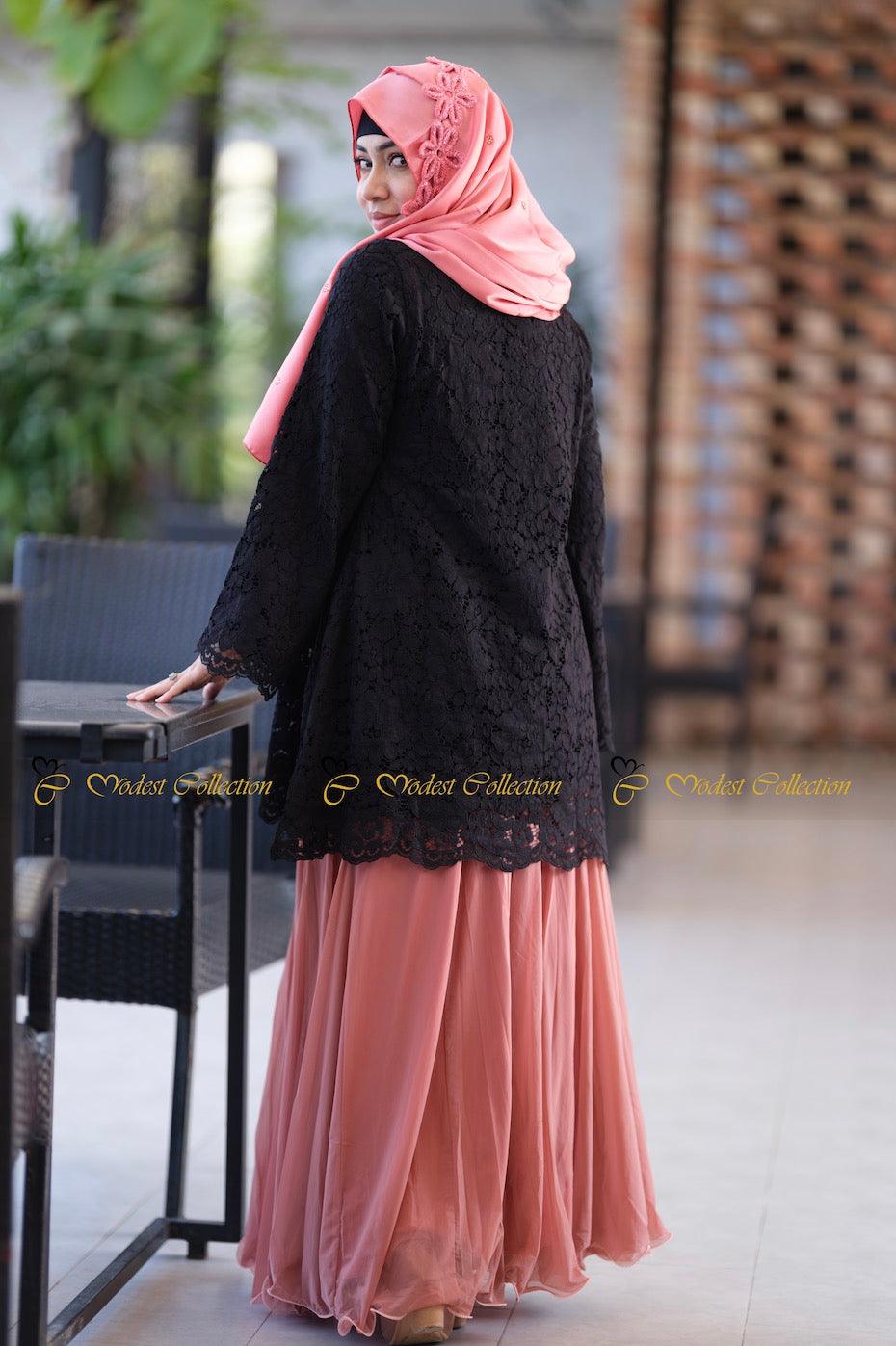 Laced top skirt set - Modest Collection