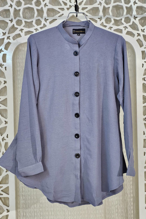 Ladies Formal Shirt Gray