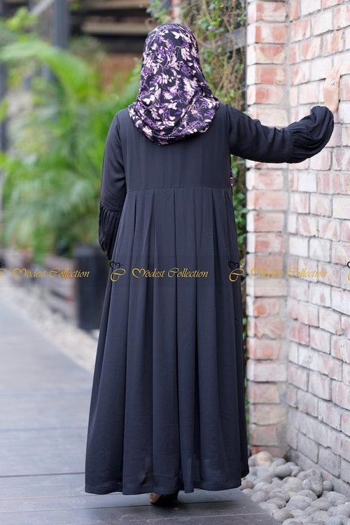 Mahzabin Abaya black - Modest Collection