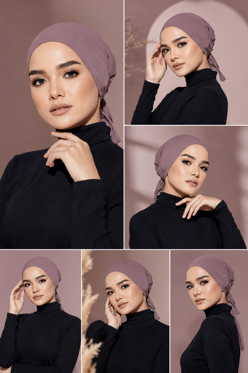 Full Head Cover Under cap with Belt for Muslim Women