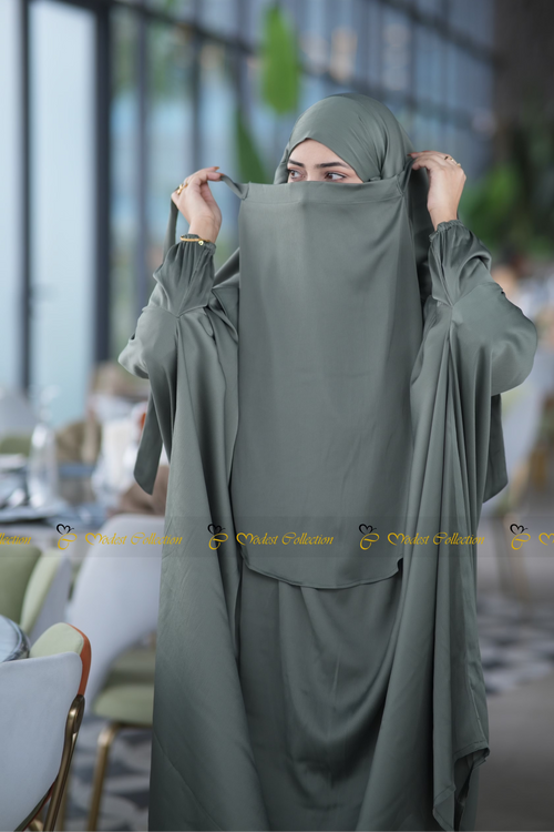 Amaya Niqab attached Jilbab Fern