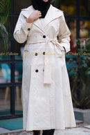 Noor Coat off-white - Modest Collection