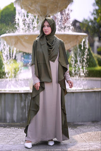 Waterfall Abaya Olive
