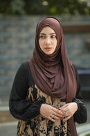 One loop Jersey Hijab Coffee