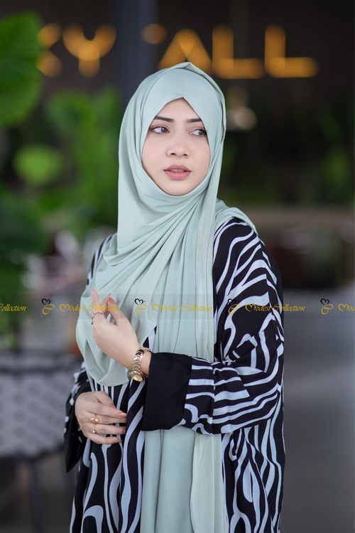One loop Jersey Hijab Mint