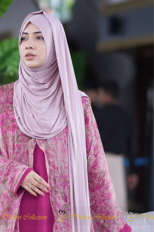 One loop Jersey Hijab Mauve