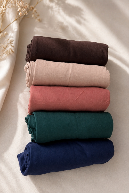 Non-Slip Cotton Jersey Scarf