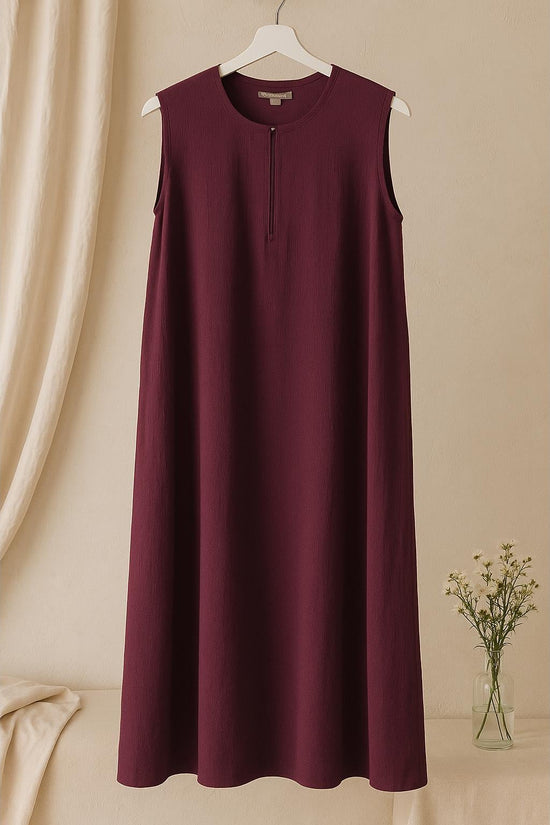 A-line sleeveless inner Berry
