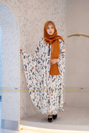 Poly Kaftan Cream printed