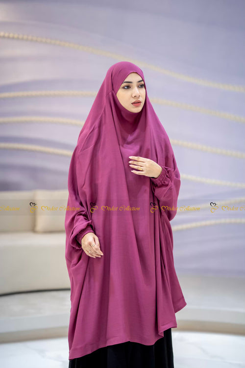 Slub-cotton Prayer Jilbab Onion