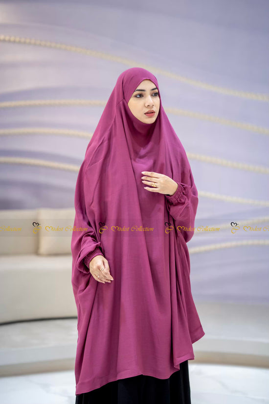 Slub-cotton Prayer Jilbab Onion