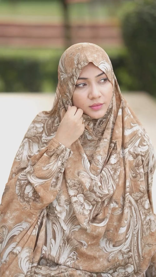 Georgette Khimar Golden Sand
