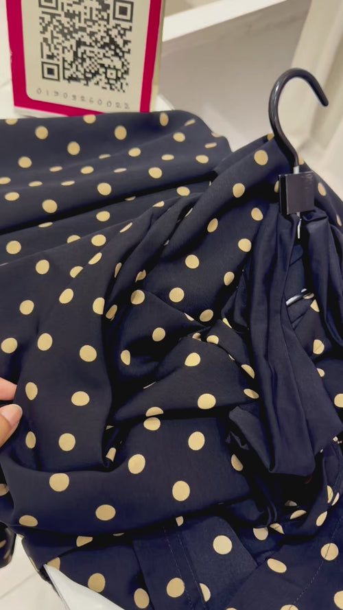 Full length Jilbab Polka Black