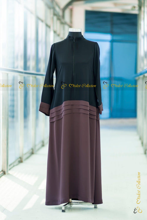 Rimi Formal Abaya Burgundy - Modest Collection