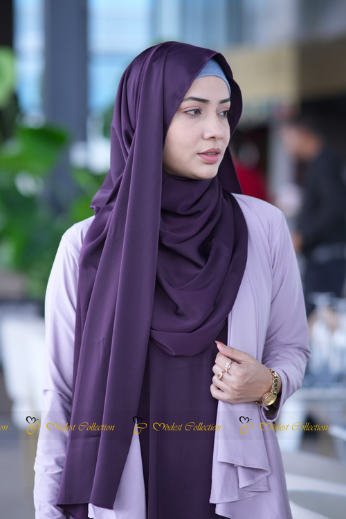 Saffron Hijab Purple