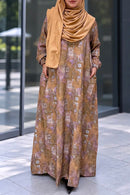 Soft, durable, and lightweight breathable blended fabric of the Modest Collection Sandstone Abaya, designed for effortless everyday elegance and comfortable styling.