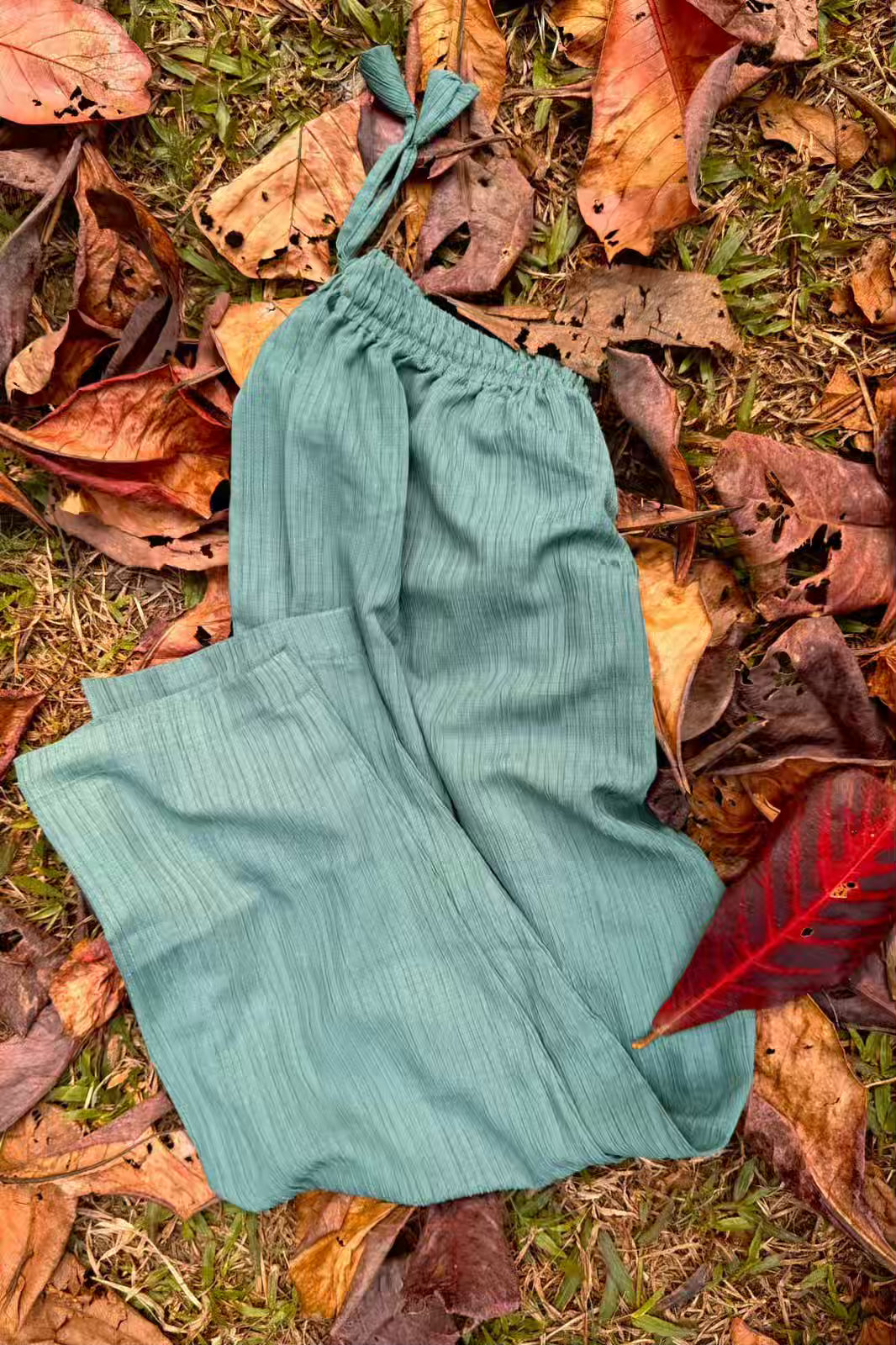 Georgette Trousers Sea Green