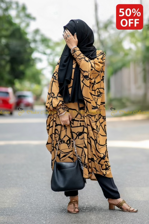 Tanaka Top Printed Brown