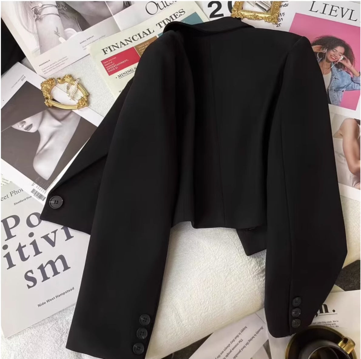 Short Blazer Black