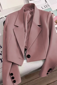 Short Blazer Blush
