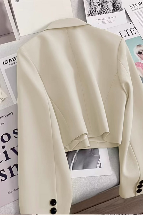 Short Blazer Cream