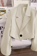 Short Blazer Cream