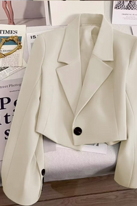 Short Blazer Cream