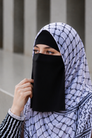 Basic Short Niqab Black