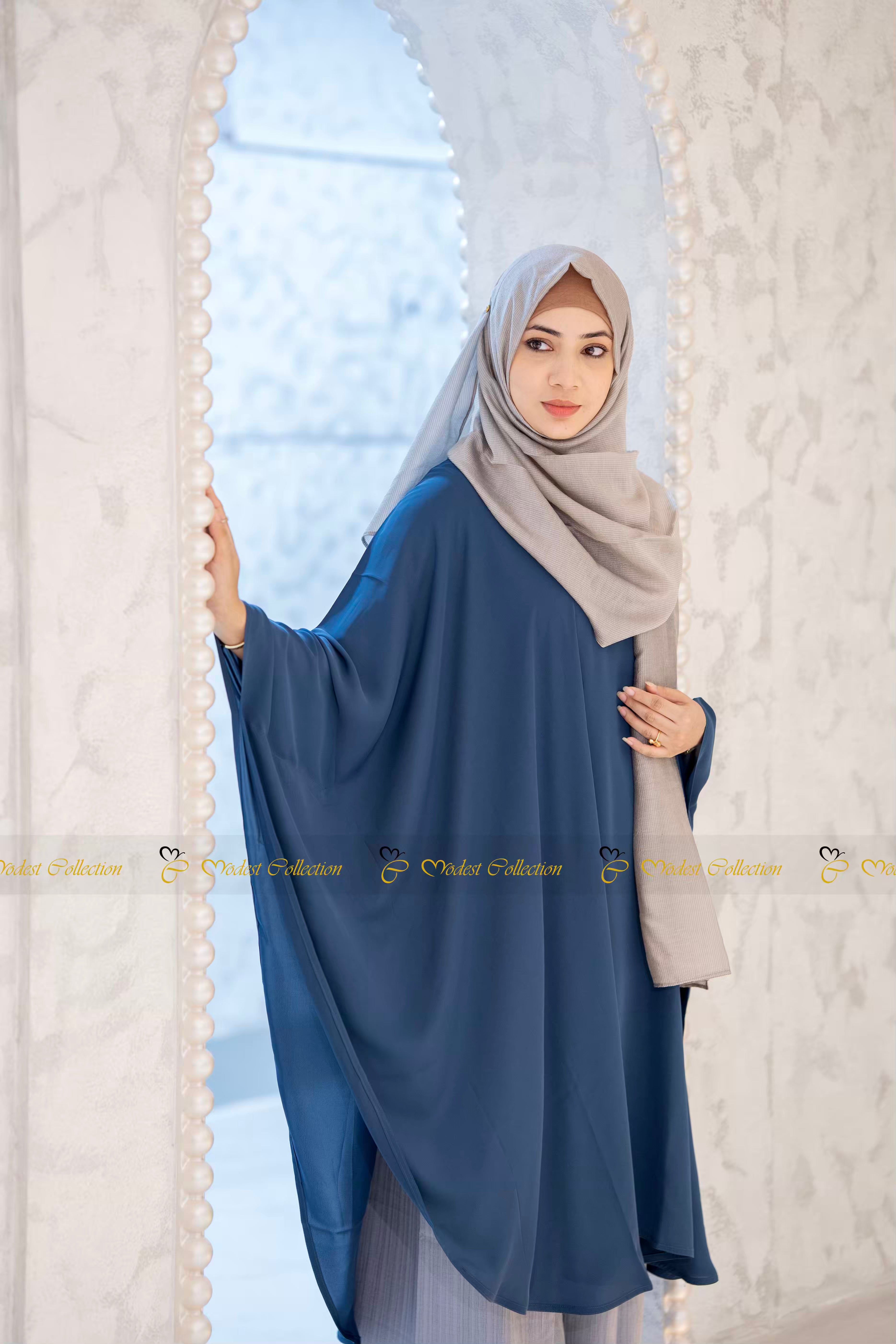 Short Kaftan Blue