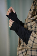 Amaya Jilbab Checkered Brown