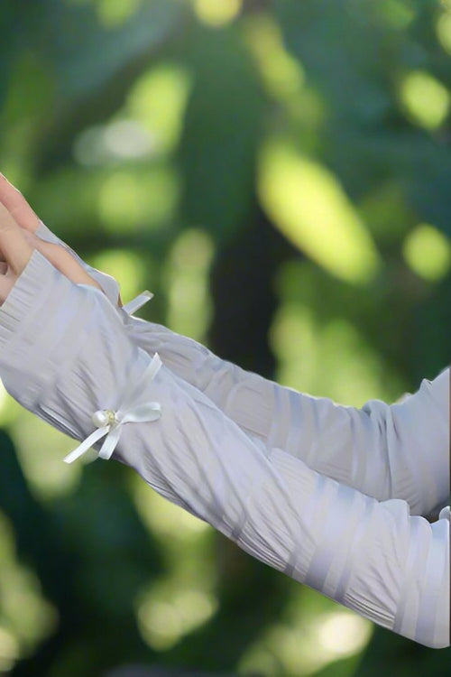 جلباب كامل الطول خوخ وردي