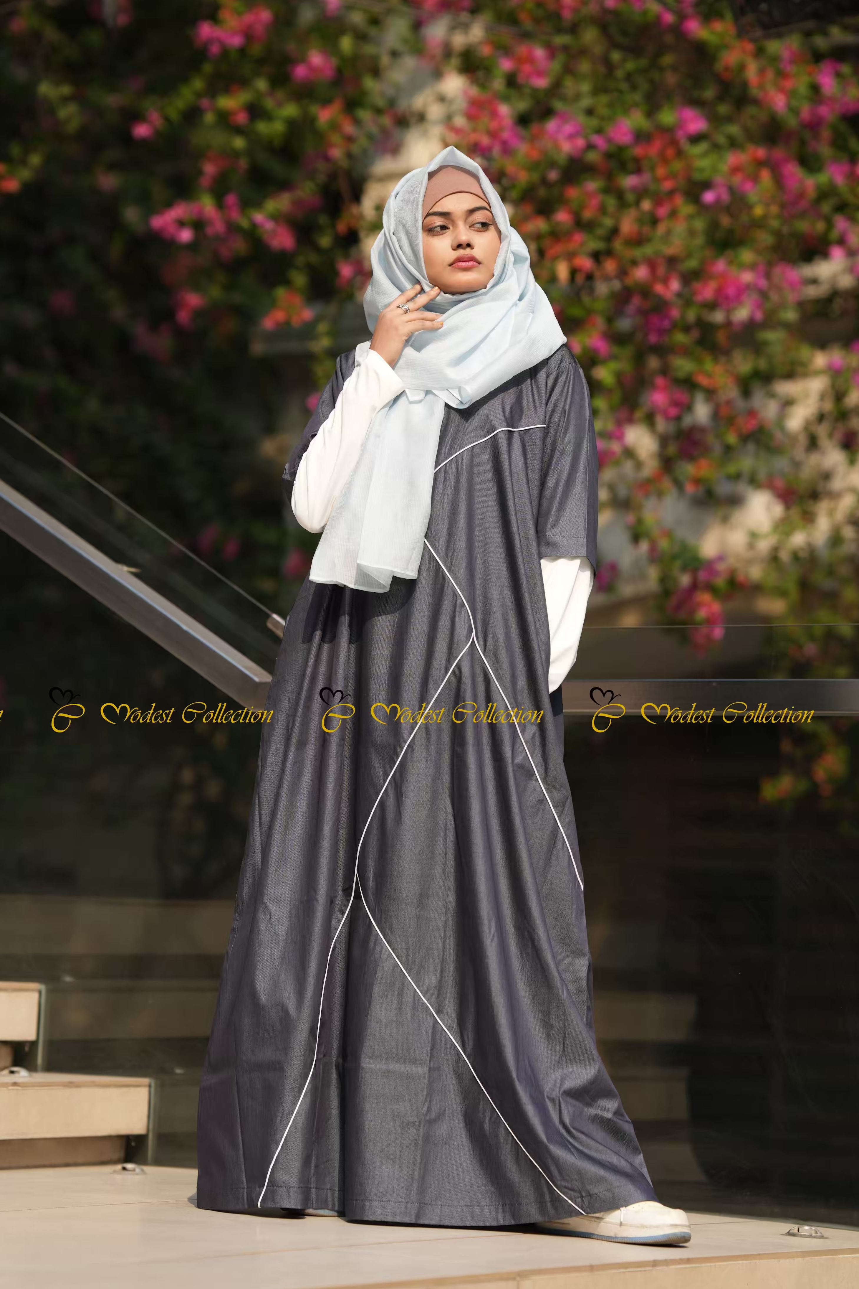 Sports Abaya Denim
