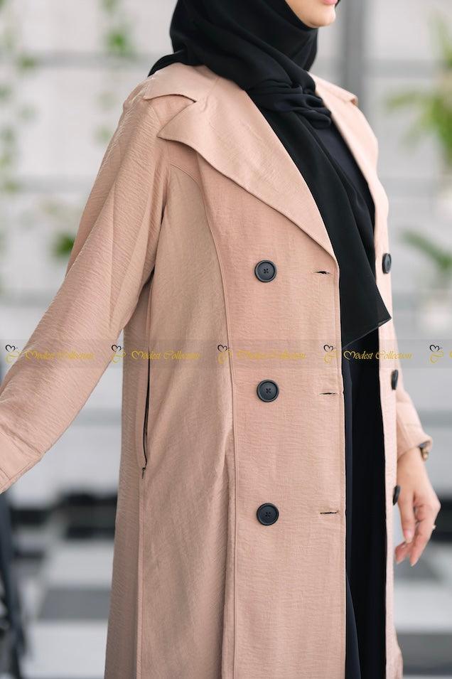 Summer Coat nude Brown - Modest Collection