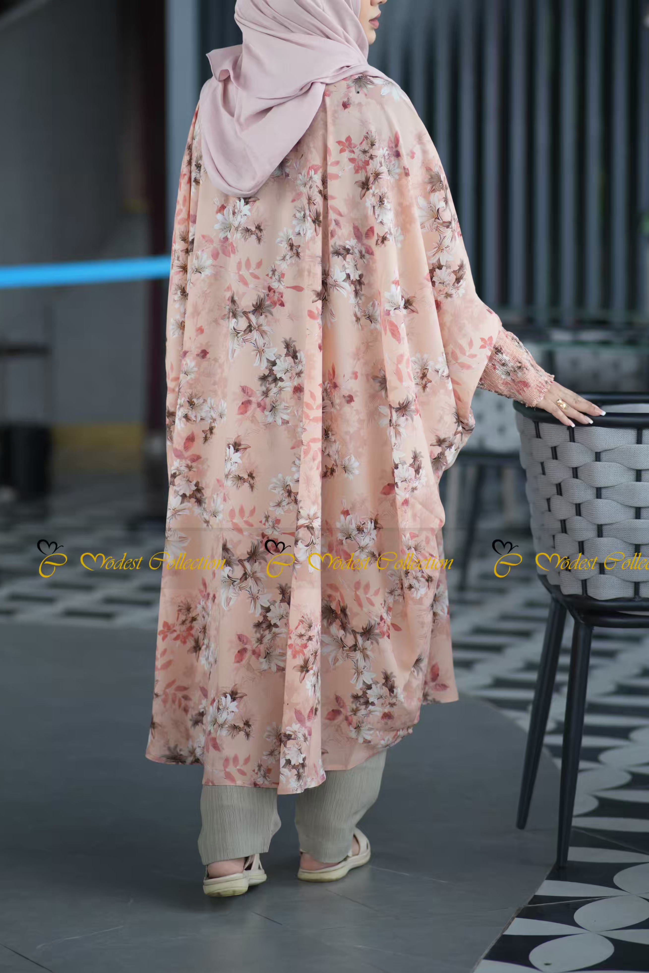 Tanaka Top Peach Floral