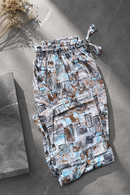 Linen Trousers Geometric
