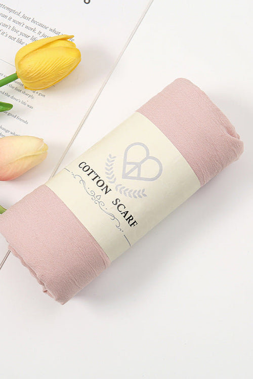 Wrinkle Cotton Hijab Snow Bud